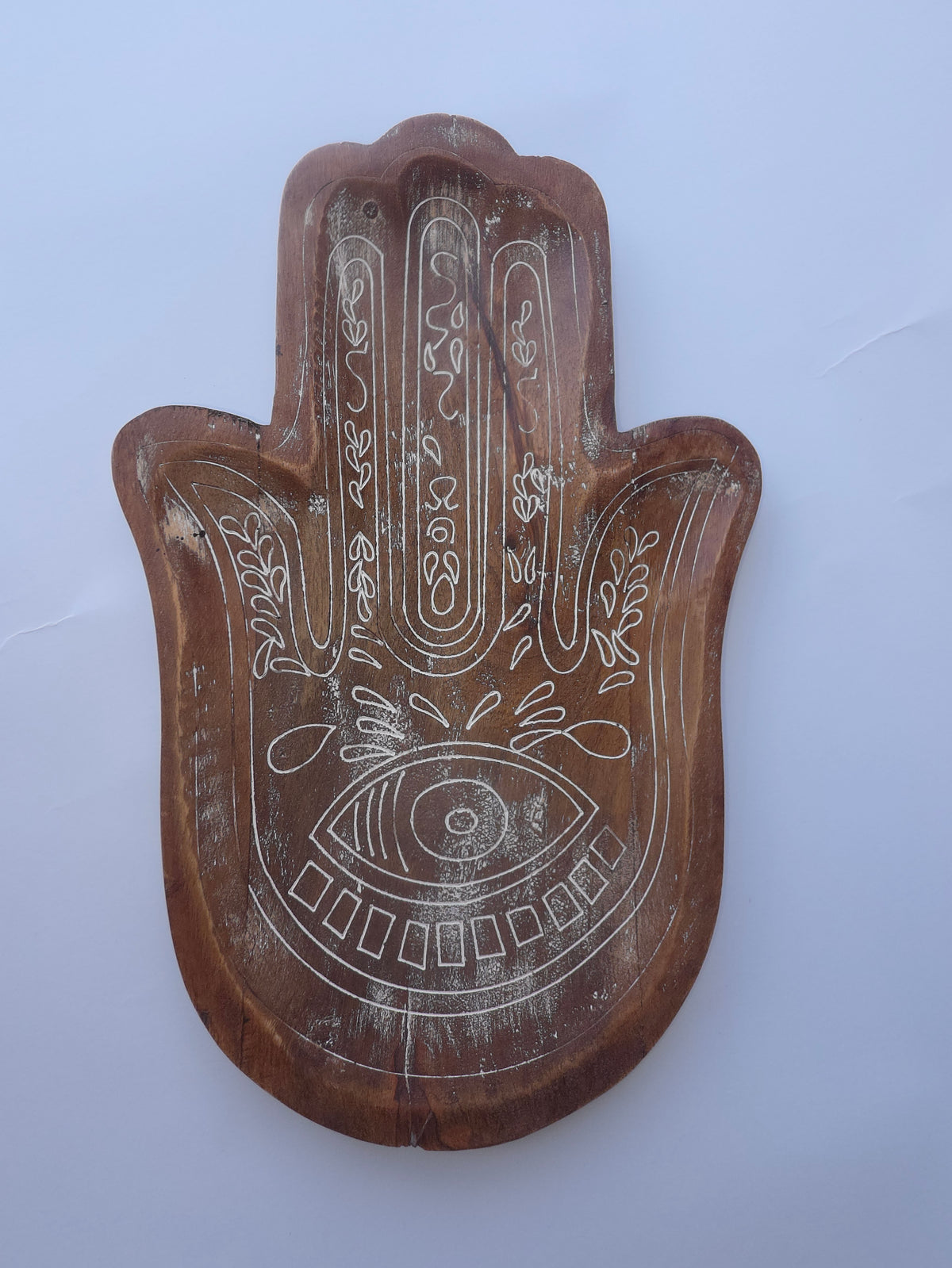 Hamsa Hand Wooden Jewelry Tray