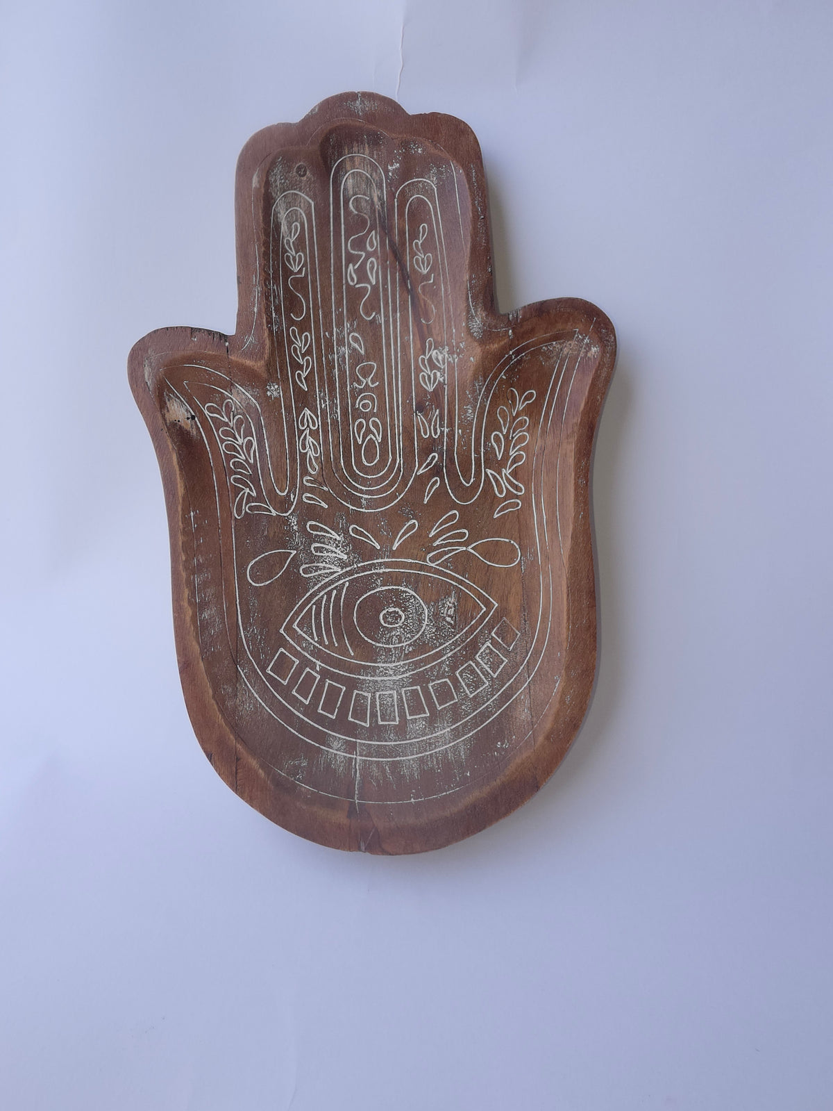 Hamsa Hand Wooden Jewelry Tray