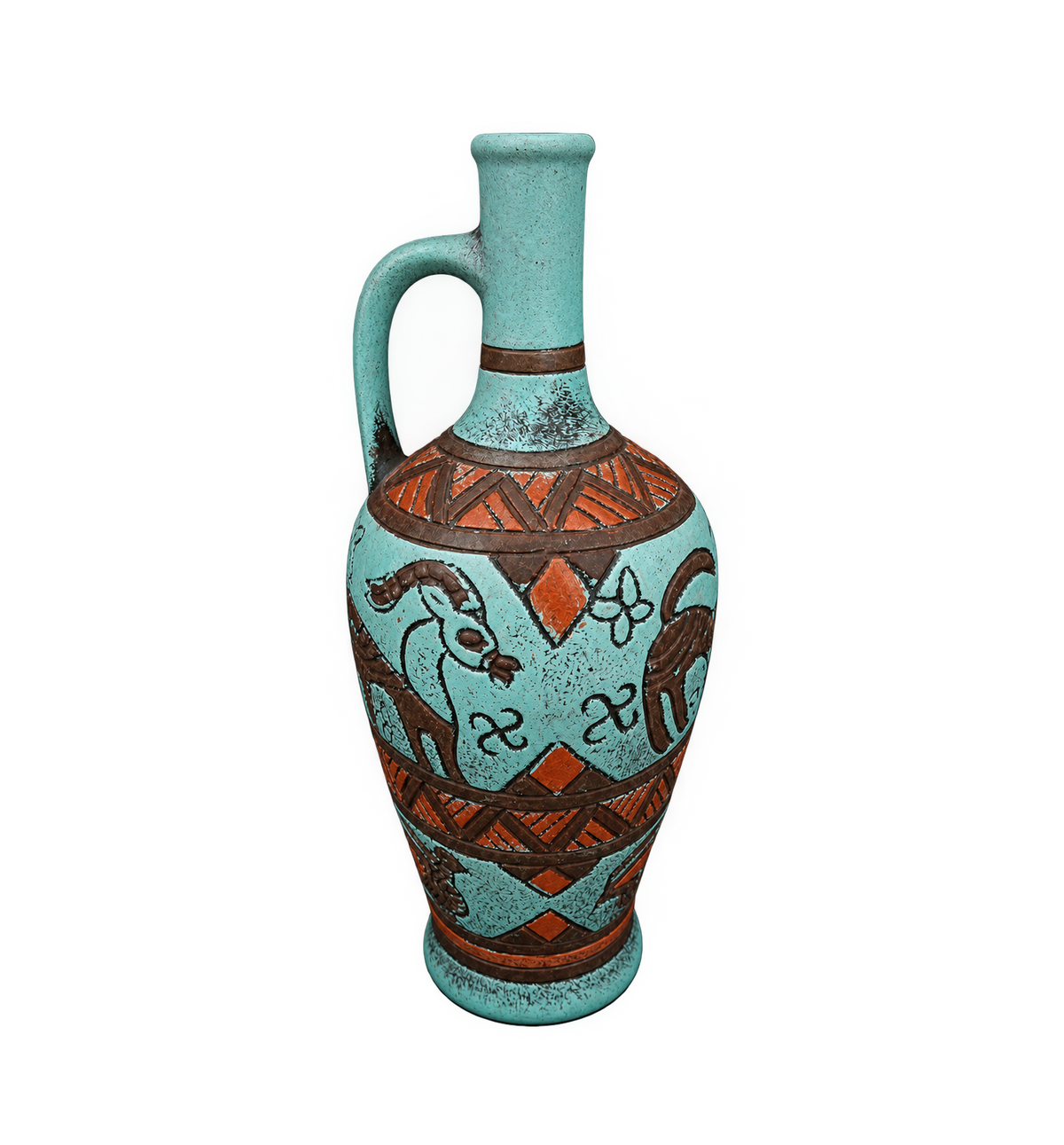 Georgian Handmade Ceramic Pitcher (Doki)