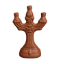 Handcrafted Georgian Clay Candleholder