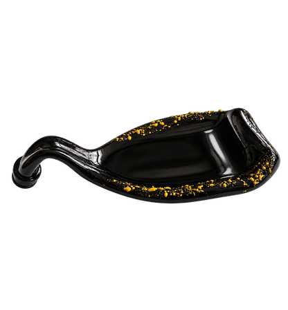 Handmade Melted Black Wine Bottle Serving Dish