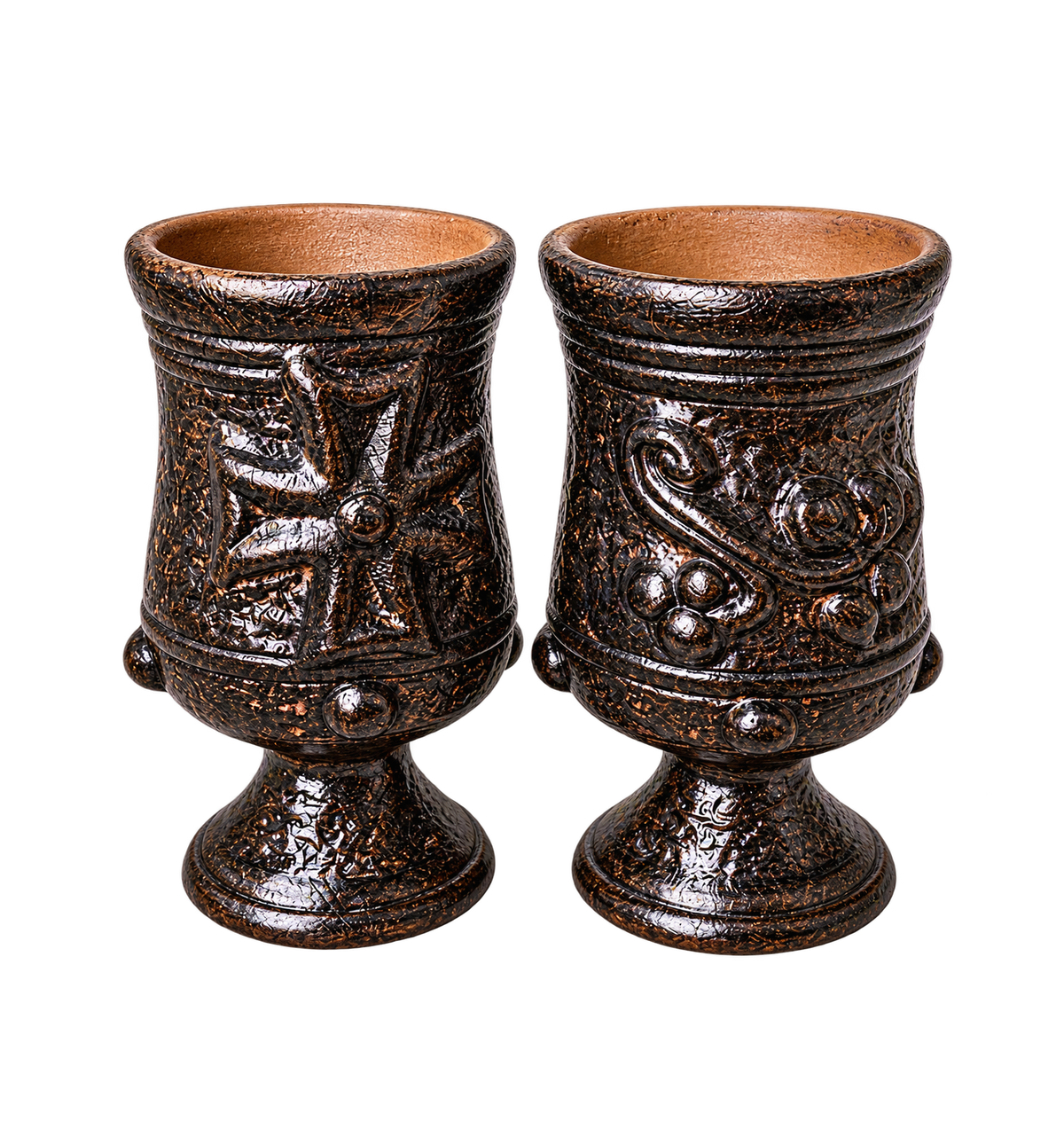 Set of 2 || Handmade Ceramic Chalice Set