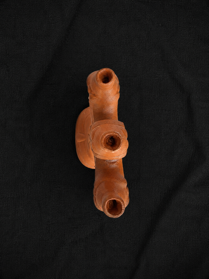 Handcrafted Georgian Clay Candleholder