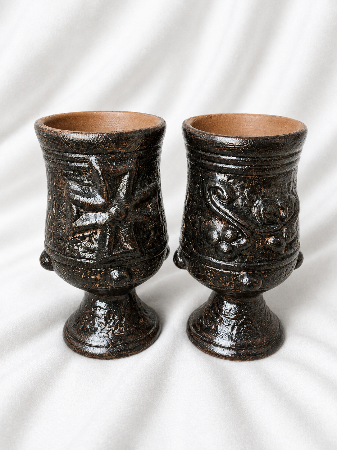 Set of 2 || Handmade Ceramic Chalice Set
