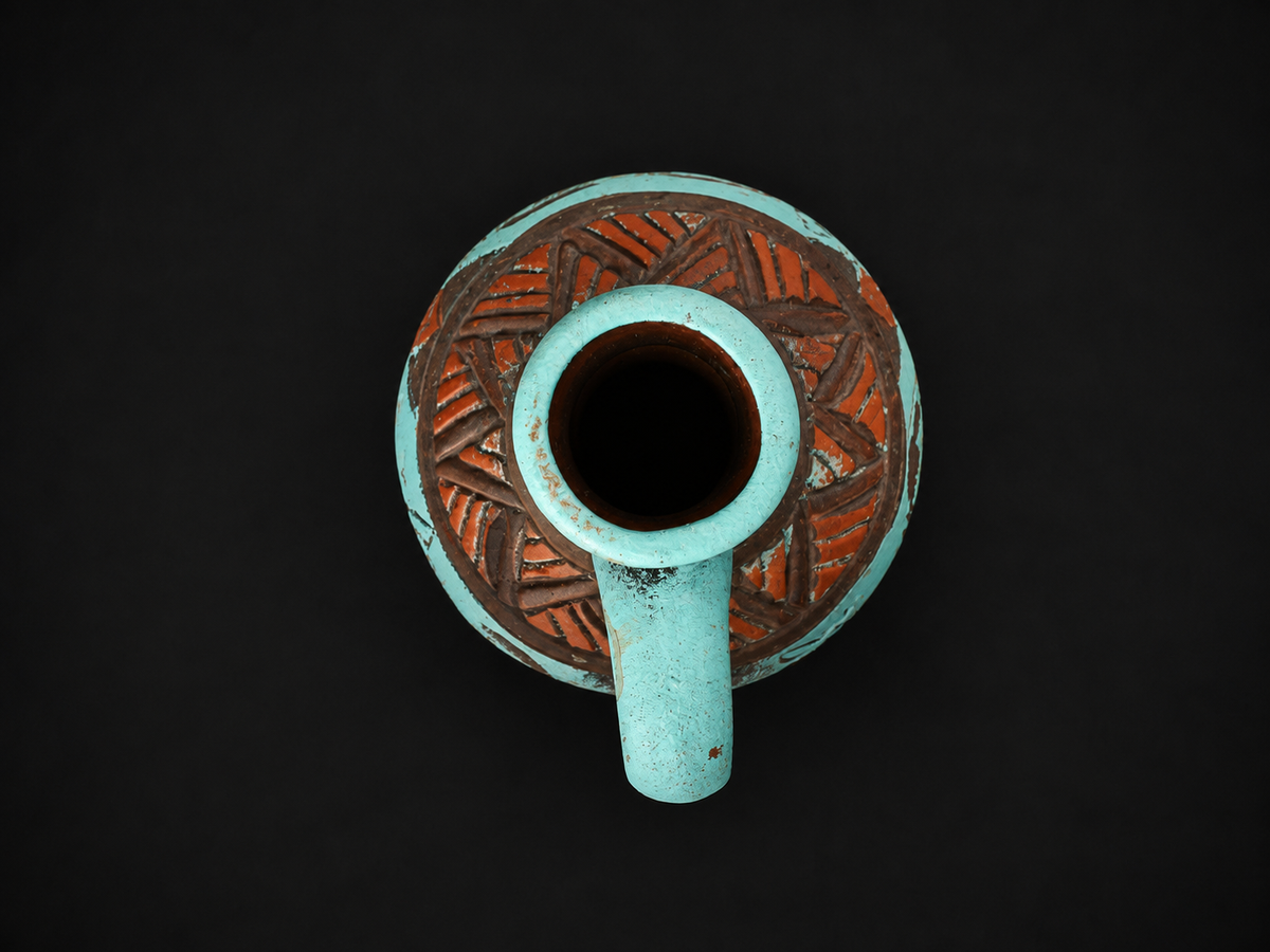 Georgian Handmade Ceramic Pitcher (Doki)