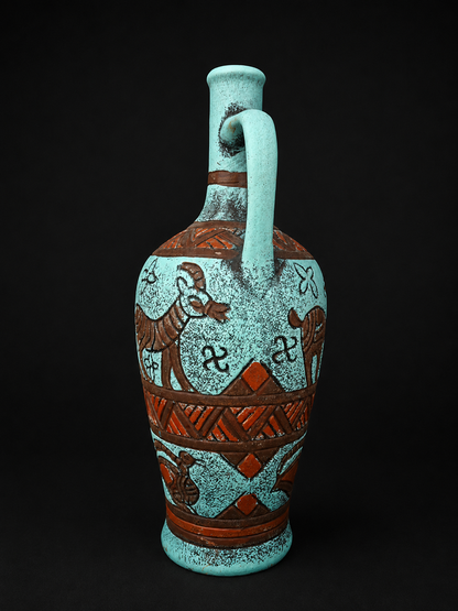Georgian Handmade Ceramic Pitcher (Doki)