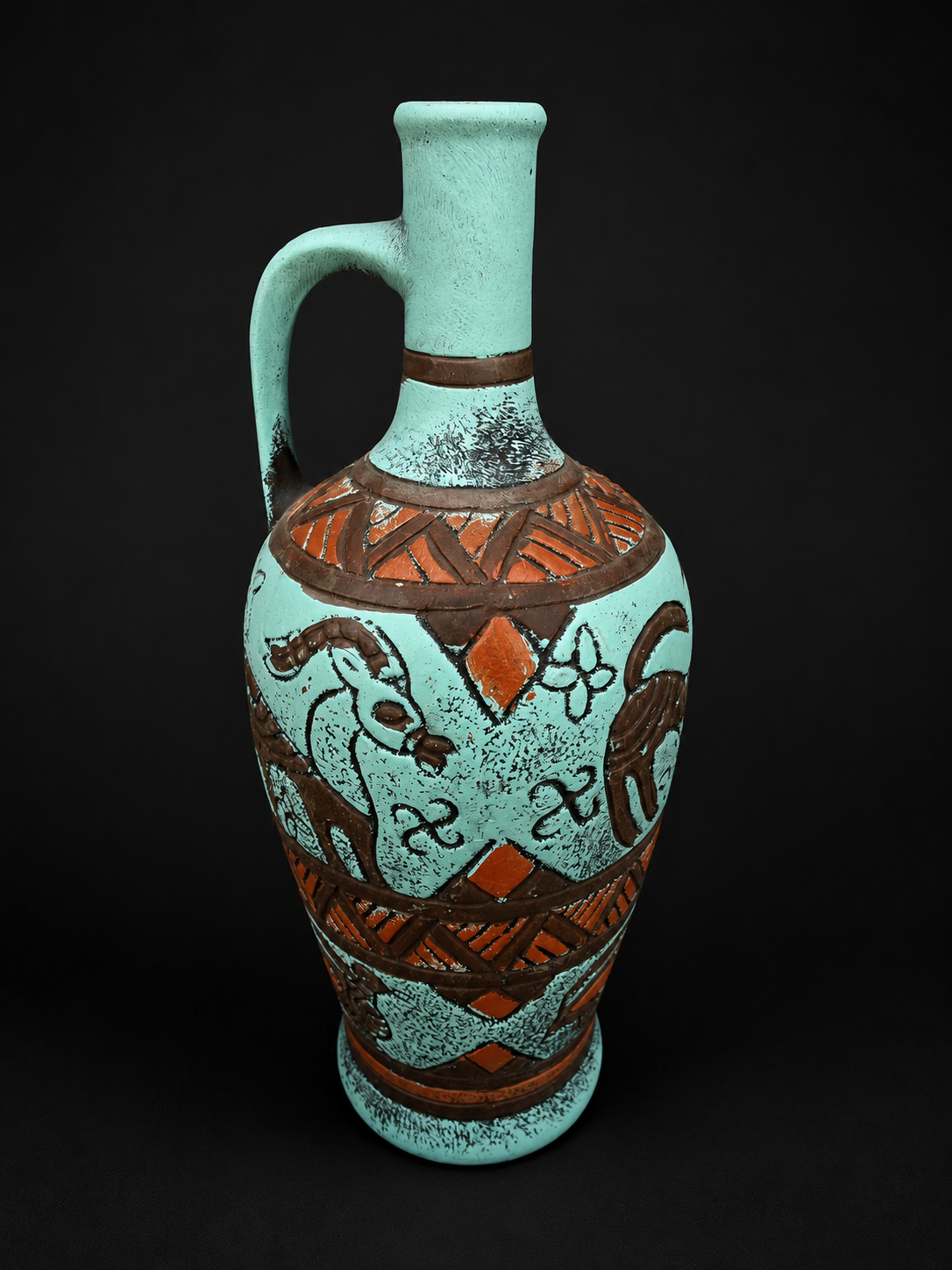 Georgian Handmade Ceramic Pitcher (Doki)