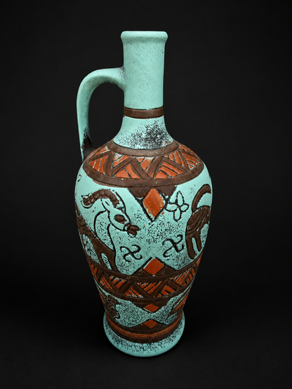 Georgian Handmade Ceramic Pitcher (Doki)