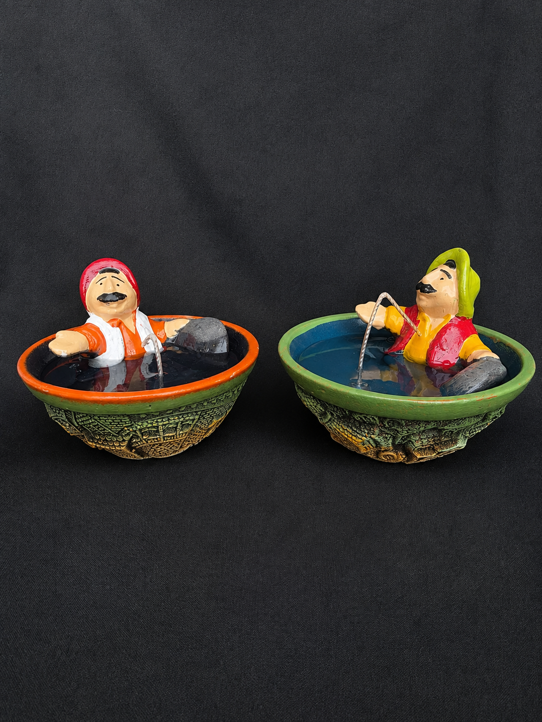 SET OF 2 || Handmade Georgian Ceramic Candle
