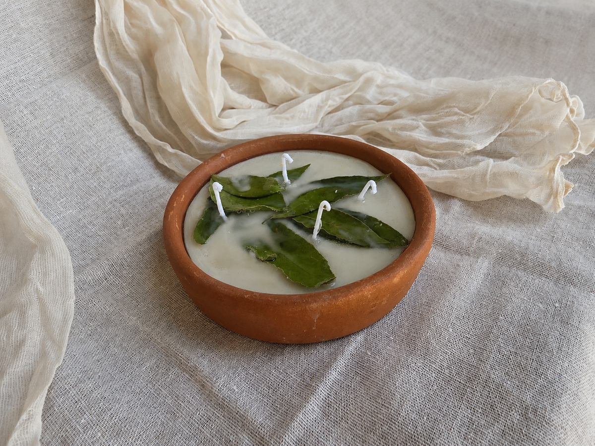 Bay Leaf Manifestation Candle