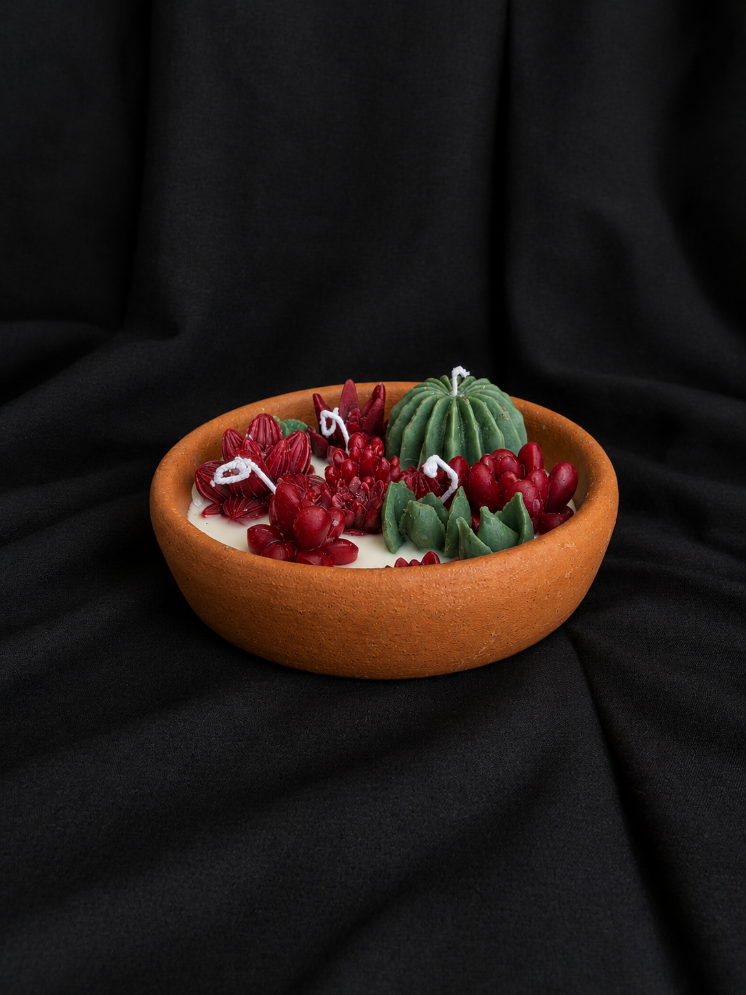 Succulent Garden Terracotta Candle