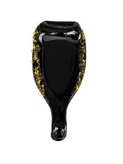 Handmade Melted Black Wine Bottle Serving Dish