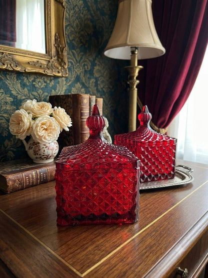 Luxury Red Diamond Glass Soy Candle