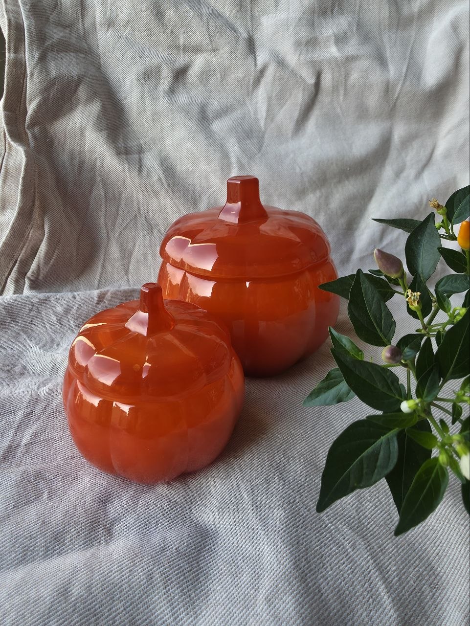 SET OF 2 || Pumpkin Soy Wax Candle Set