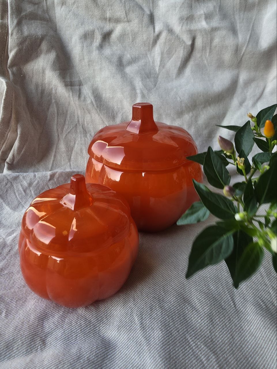 SET OF 2 || Pumpkin Soy Wax Candle Set