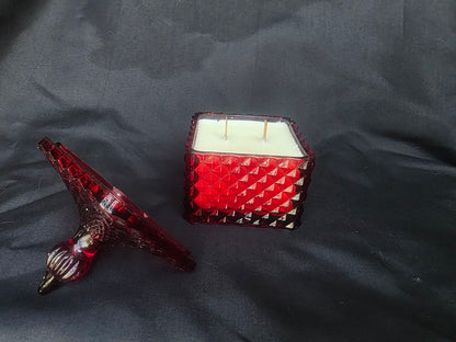 Luxury Red Diamond Glass Soy Candle