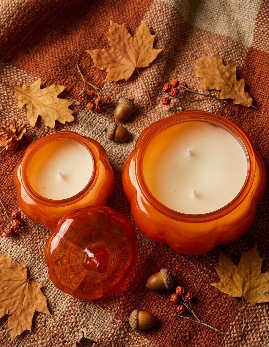 SET OF 2 || Pumpkin Soy Wax Candle Set