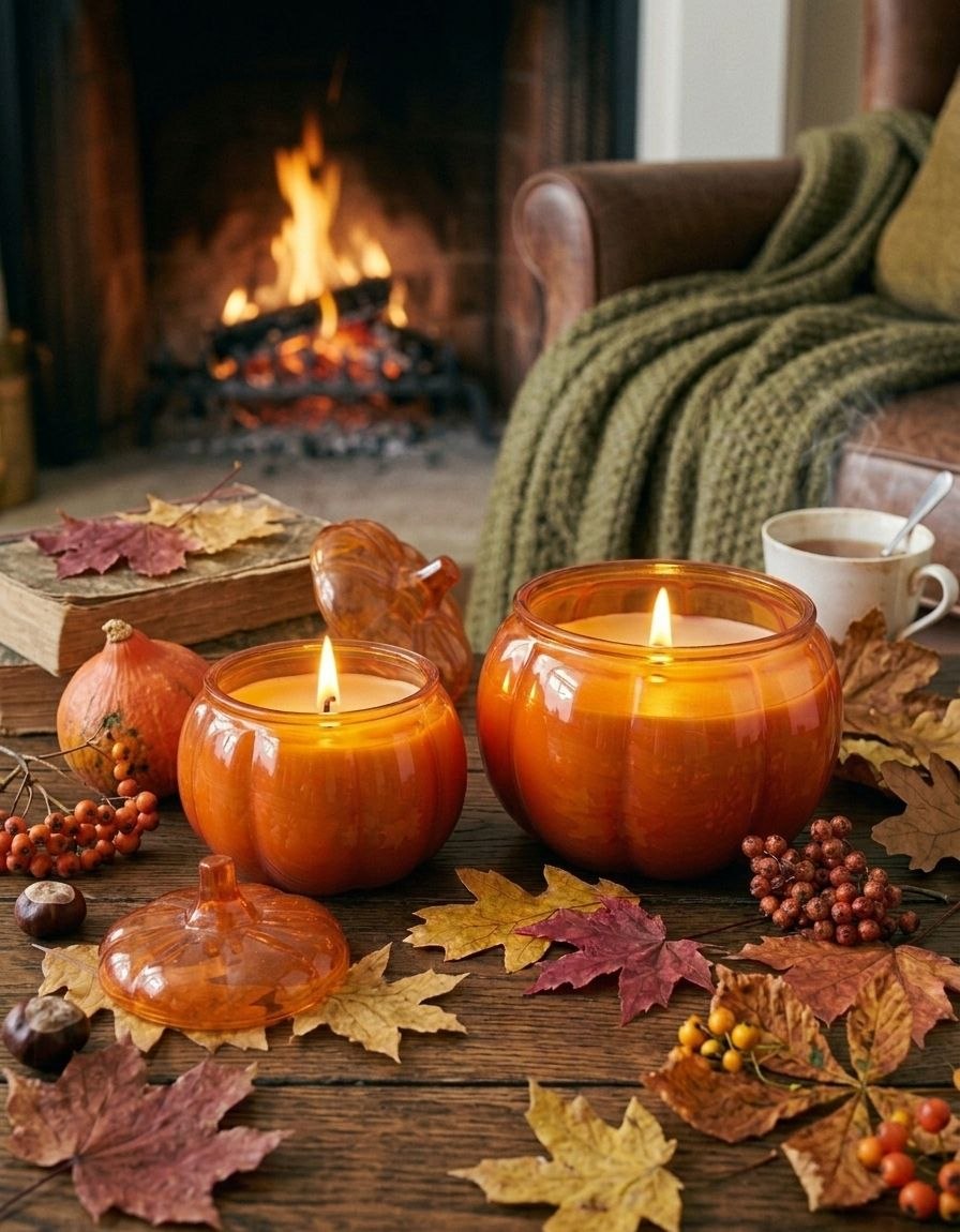 SET OF 2 || Pumpkin Soy Wax Candle Set