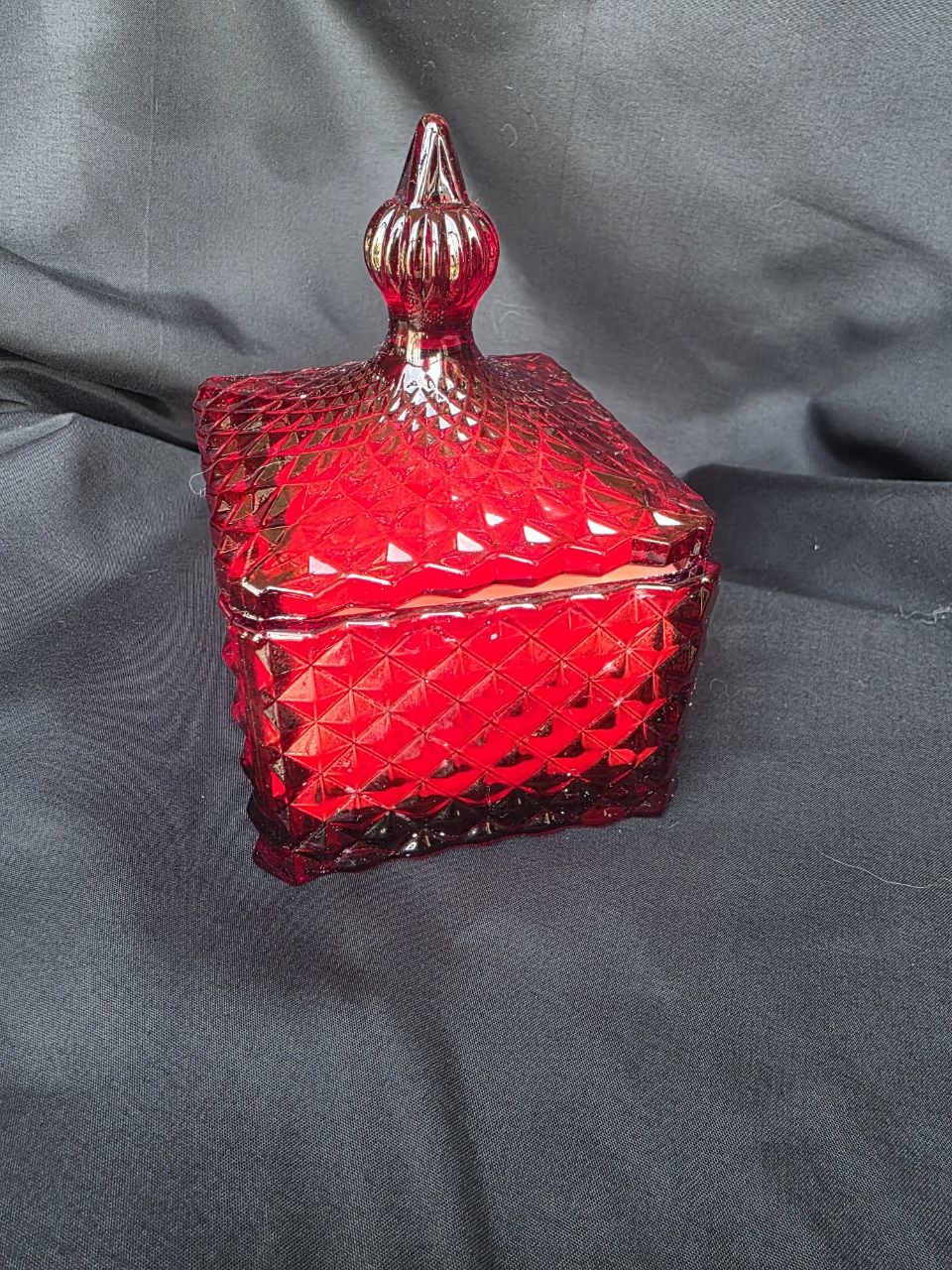 Luxury Red Diamond Glass Soy Candle