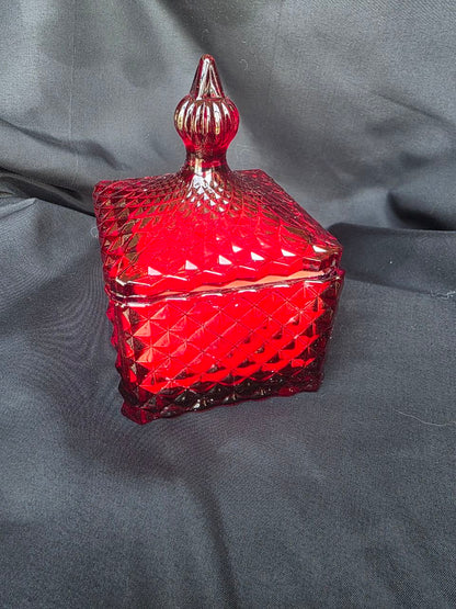 Luxury Red Diamond Glass Soy Candle