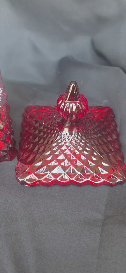 Luxury Red Diamond Glass Soy Candle