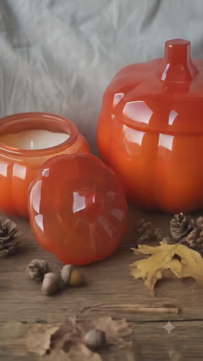 SET OF 2 || Pumpkin Soy Wax Candle Set